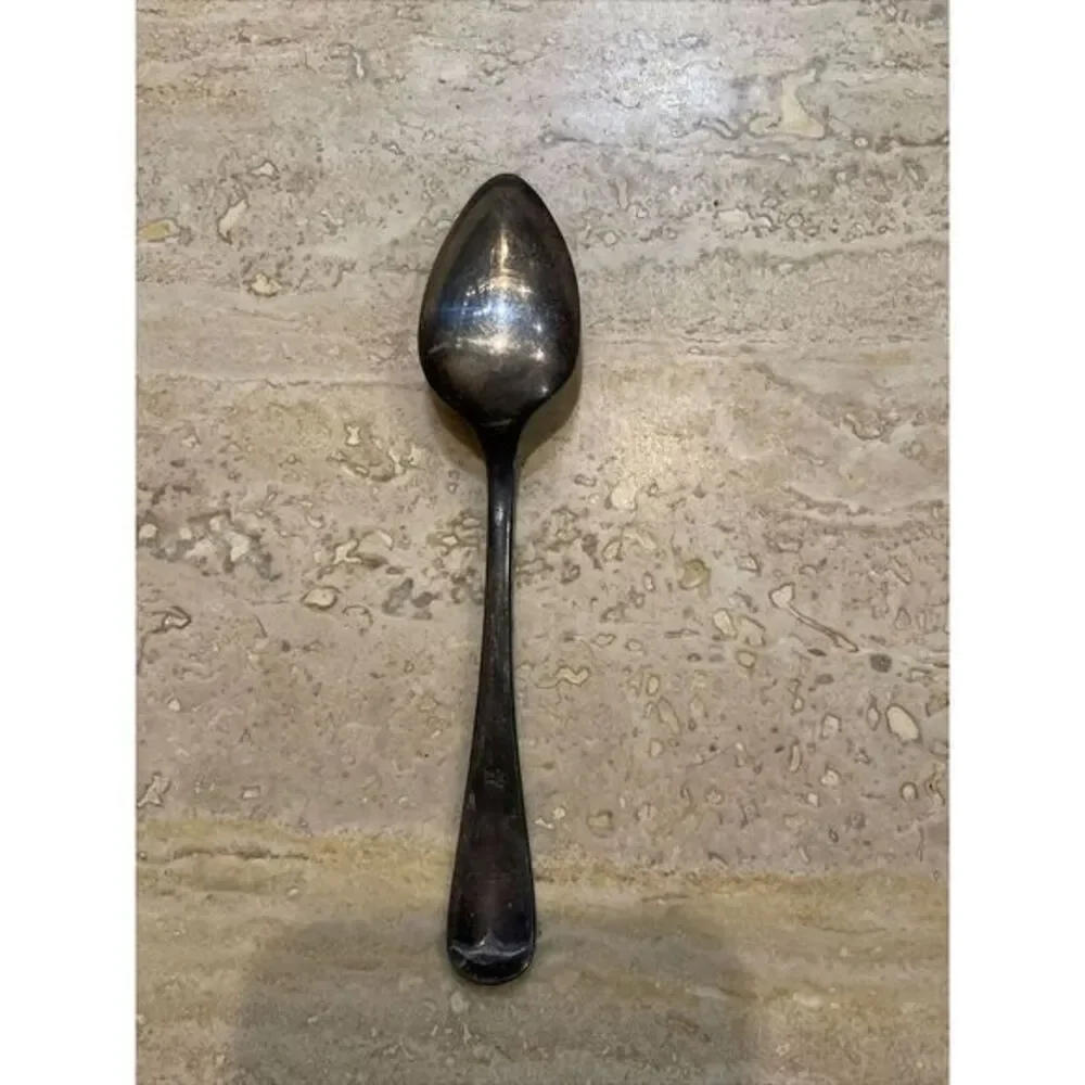 Shefield England EPNS silver Teethed‎ spoons 5.5